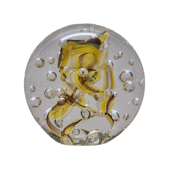 Image 1 of Vintage Glas Globus Briefbeschwerer, 1980er/90er Jahre