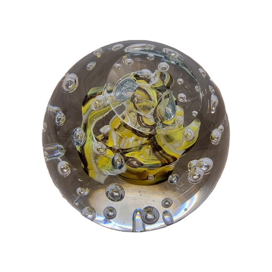 Image 1 of Vintage Glas Globus Briefbeschwerer, 1980er/90er Jahre