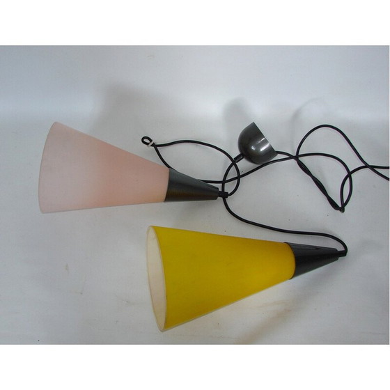 Image 1 of Doppelglas-Pendelleuchte von Solken, 1970