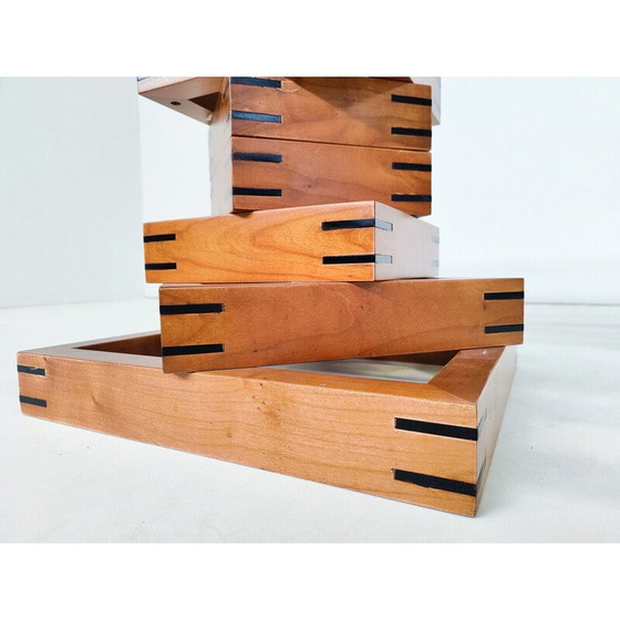 Image 1 of Mid Century Couchtisch "Metaphora" von Massimo und Lella Vignelli für Martinelli Luce