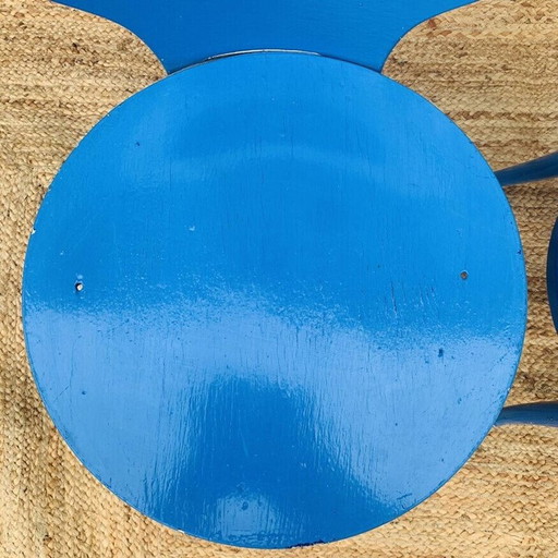 Paar alte Möwenstühle aus geformtem Sperrholz