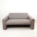 Artifort Sofa Rosa Schwarz Neu Gepolstert Modell 691
