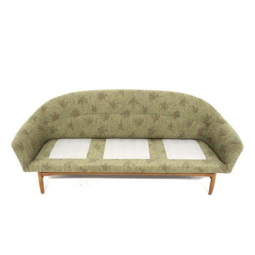 Vintage 3-Sitzer-Sofa aus Eiche und Stoff, Schweden 1950