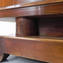 Großer Art Deco Schrank, Vitrine mit Glasschiebetüren