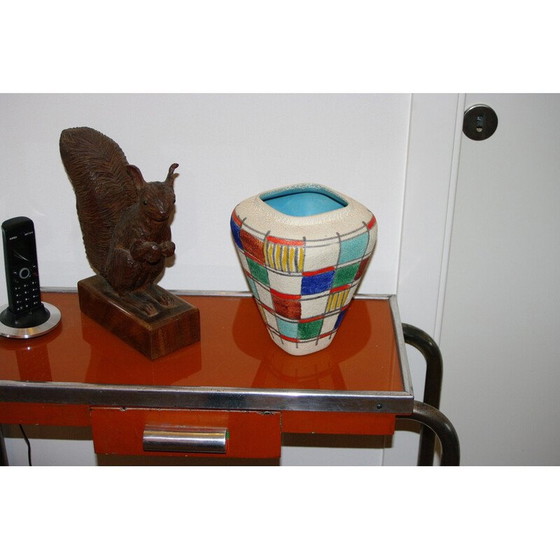 Image 1 of Bunte Vintage-Vase, Deutschland 1960er Jahre