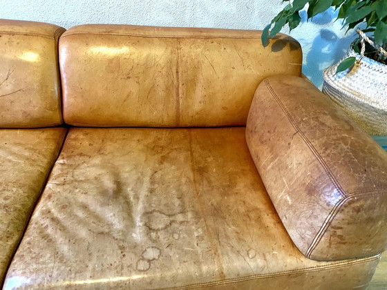 Image 1 of Cognac Leder Schlafsofa