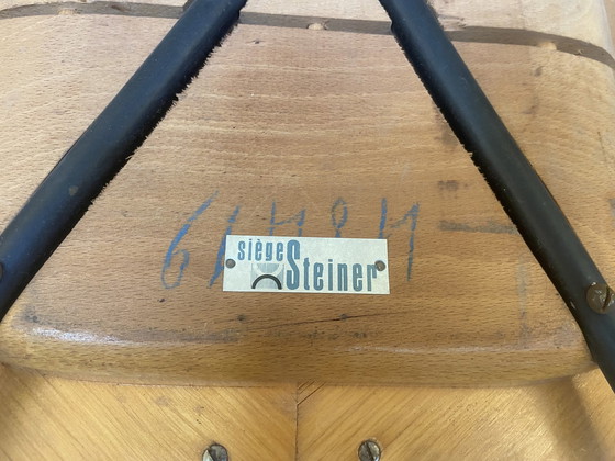 Image 1 of Paar Stühle Tonneau Von Pierre Guariche Für Steiner, 1950er Jahre.