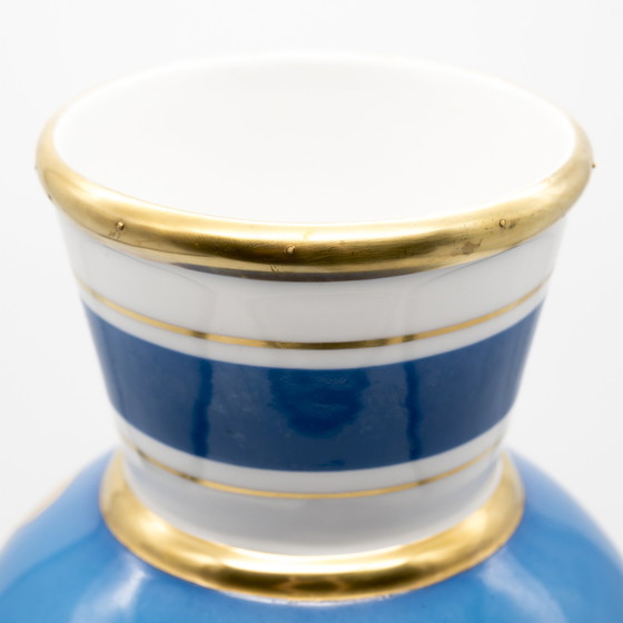 Image 1 of Heinz Schaubach Kunst Porzellan Vase Gold H 38 Cm 20S-30S Art Déco Jugendstil