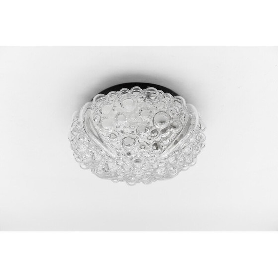 Image 1 of Vintage-Deckenlampe aus transparentem, blasigem Glas, 1960