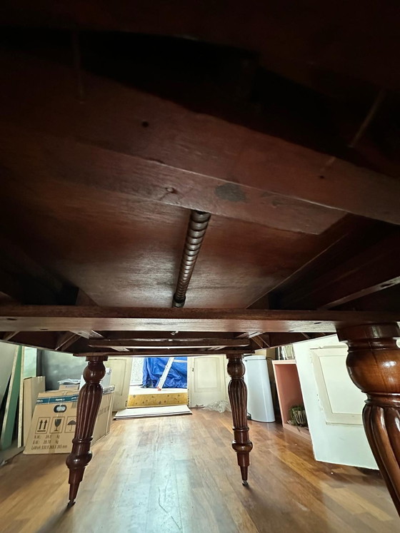 Image 1 of Vintage Mahagoni Oval Esstisch