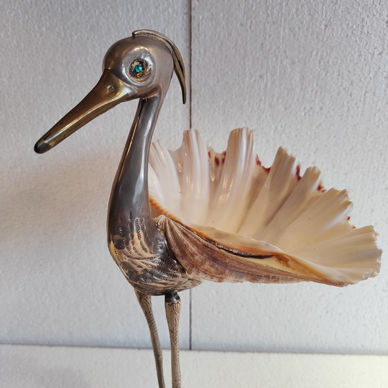 Image 1 of Giuseppe Piombanti - Vogel mit Muschel Italien - 1970-1979