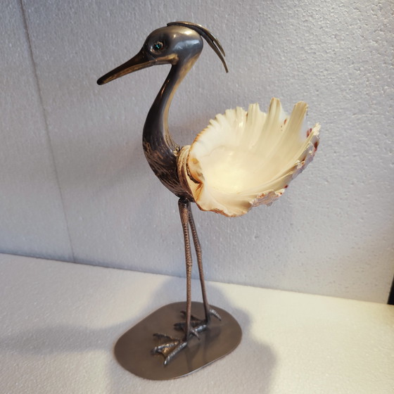 Image 1 of Giuseppe Piombanti - Vogel mit Muschel Italien - 1970-1979