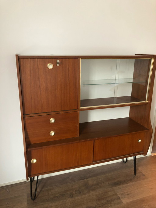 Vintage Teak Highboard / Sideboard