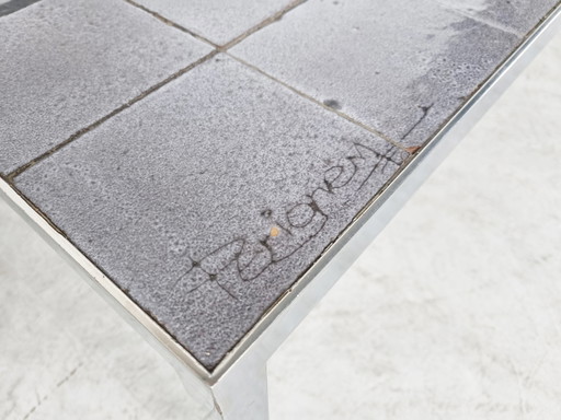 Vintage Couchtisch aus Keramik von Perignem, 1960er