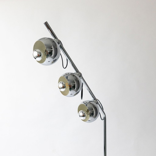 Reggiani Space Age Stehlampe – vloerlampen, Metal, Chrome (photo 2 of 8)