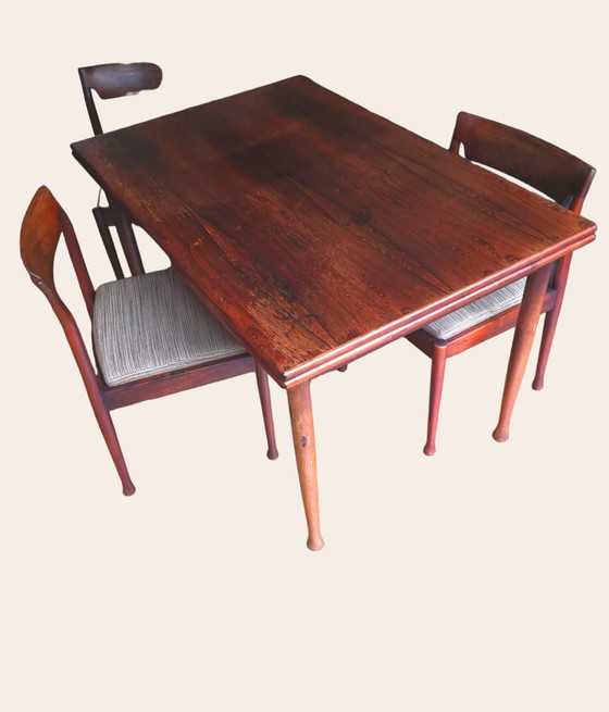 Image 1 of Tisch und Stühle aus Palisanderholz