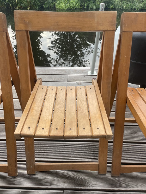 Image 1 of 7x Aldo Jacober Klappstuhl Modell 'Trieste' Bazzani