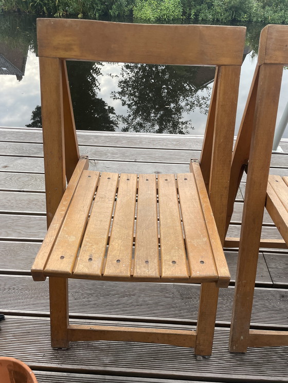 Image 1 of 7x Aldo Jacober Klappstuhl Modell 'Trieste' Bazzani