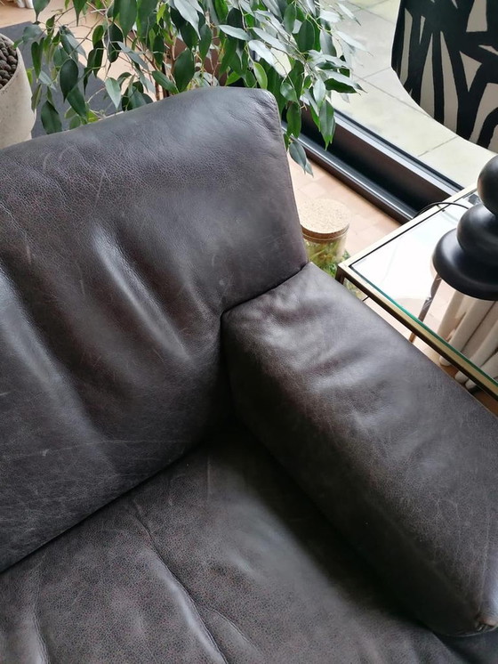 Image 1 of Braunes Ledersofa Enzo Luca