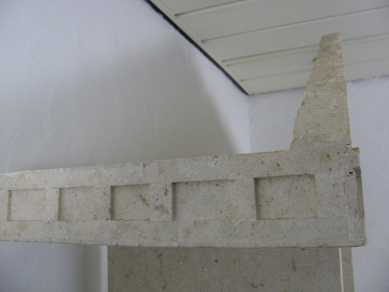 Image 1 of Vintage Vitrine aus Travertin