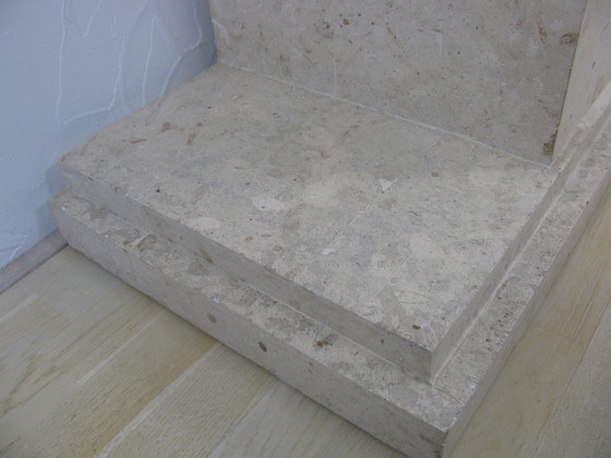 Image 1 of Vintage Vitrine aus Travertin