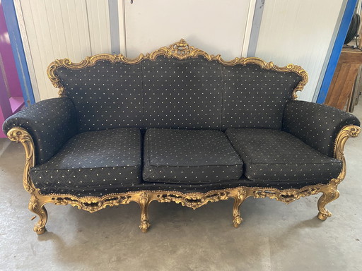 Vergoldete Barock Sofagarnitur