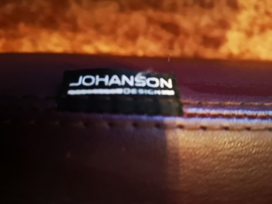 Image 1 of 2x Johanson auberginen-/lilafarbene Sitzpuffs