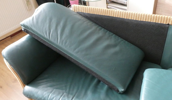 Image 1 of  Grünes Ledersofa