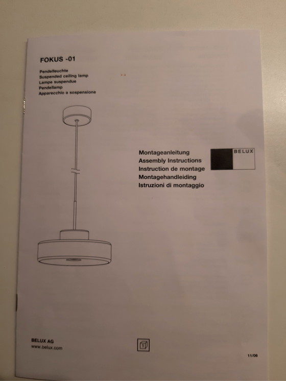 Image 1 of 3x Belux Hängelampe