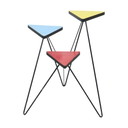 Expo 58 Pflanzentisch , Standard-Dreieck, Resopal Fifties, 72 cm