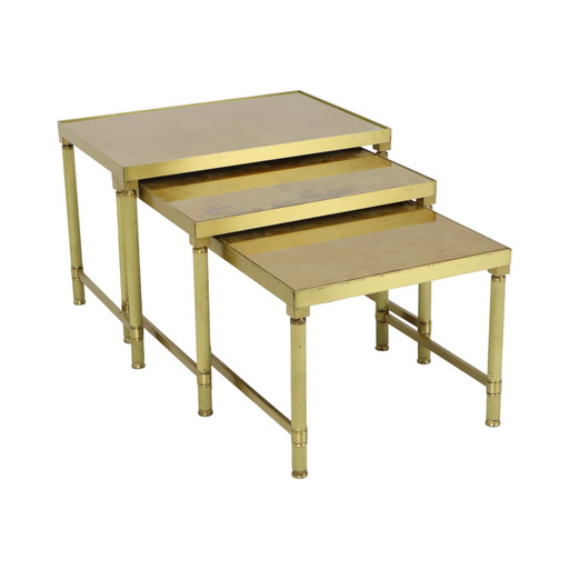 3x Hollywood Regency Beistelltisch