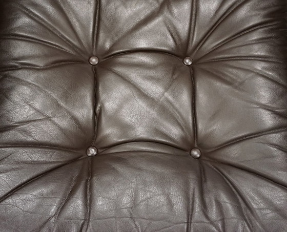 Image 1 of Easy Lounge Chair | Ledersessel Stahlrohr Mid Century