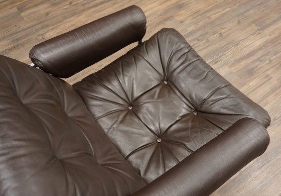 Image 1 of Easy Lounge Chair | Ledersessel Stahlrohr Mid Century