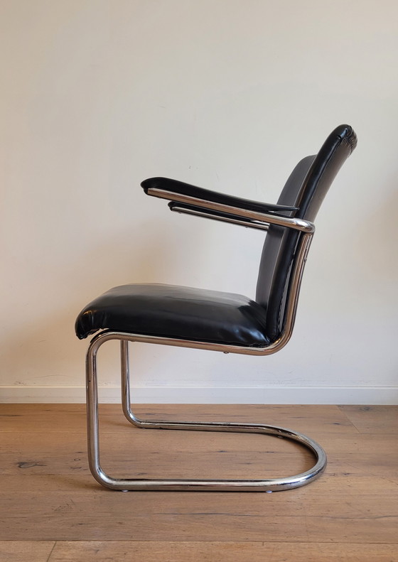 Image 1 of Gebr. De Wit „Damenstuhl“, Niederlande, 1950er Jahre