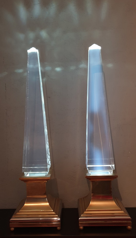 Image 1 of 2 x Sandro Petti 'Obelisk' Lampen