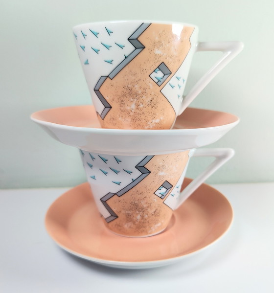 Image 1 of 2x Vintage Tasse und Untertasse