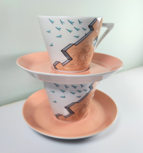 Image 1 of 2x Vintage Tasse und Untertasse