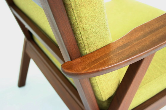 Image 1 of 1960s Mid Century Danish Teak Lounge Chair / Sessel with new cushions an new cover