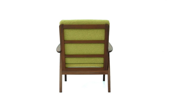 Image 1 of 1960s Mid Century Danish Teak Lounge Chair / Sessel with new cushions an new cover