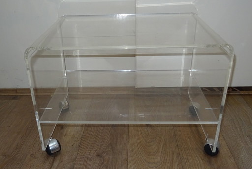 Vintage Beistelltisch aus Plexiglas