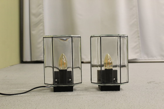 Image 1 of 2x Glashütte Limburg Wandleuchte