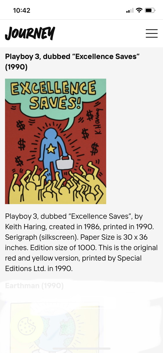 Image 1 of Keith Haring – ausgezeichnetes Saves-Poster