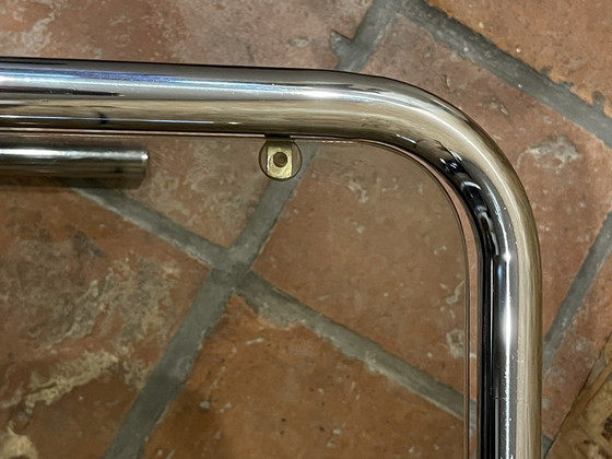 Image 1 of Couchtisch aus Chrom mit Rauchglas, 1960er Jahre