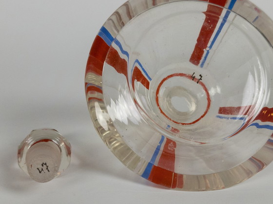 Image 1 of Karl Palda – Art Deco – Toilettenset – Puderdose – Parfümflasche – Parfümzerstäuber – Tschechische Republik – 1. Viertel des 20.