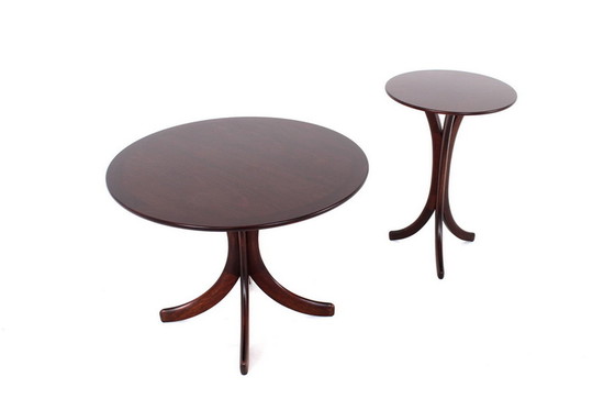 Image 1 of German Mid-Century Coffee Table, Couchtisch, Bistrotisch, exotic woods