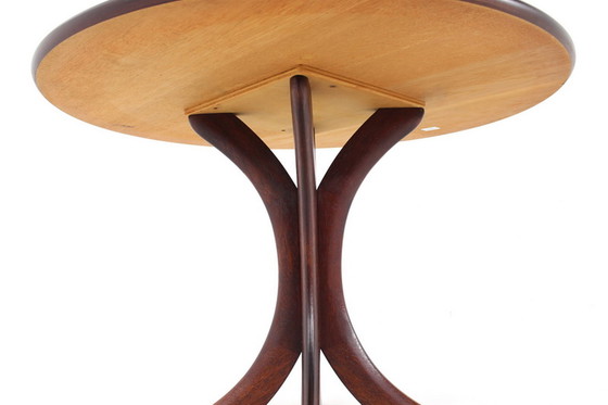 Image 1 of German Mid-Century Coffee Table, Couchtisch, Bistrotisch, exotic woods