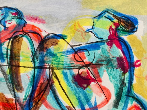 Image 1 of Erwin de Vries - Siebdruck Liebespaar I