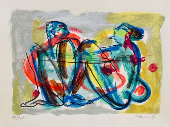 Image 1 of Erwin de Vries - Siebdruck Liebespaar I