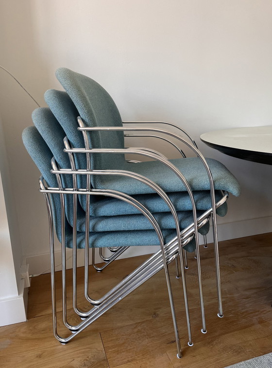 Image 1 of 4x Gispen Labofa Stuhl