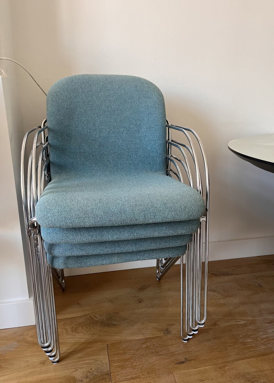 Image 1 of 4x Gispen Labofa Stuhl